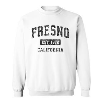 Fresno California Ca Vintage Sports Design Black Design Sweatshirt | Mazezy