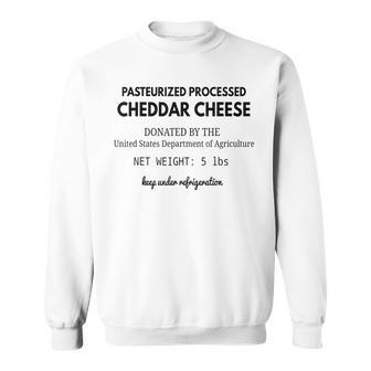 Funny Halloween Costume Government Cheese T Sweatshirt - Seseable