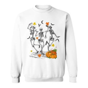 Funny Skeletons Dancing Halloween Dancing Sweatshirt - Seseable