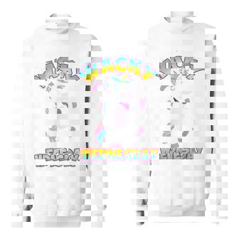 Funny Unicorn Wednesdays - Wacky Wednesday Unicorn Men Women Sweatshirt Graphic Print Unisex - Thegiftio