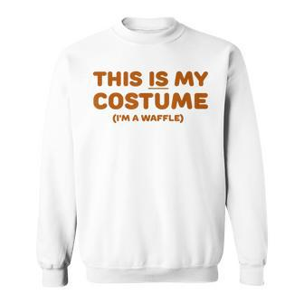 Funny Waffle Halloween Costume Trick Or Treat Party Sweatshirt | Seseable UK