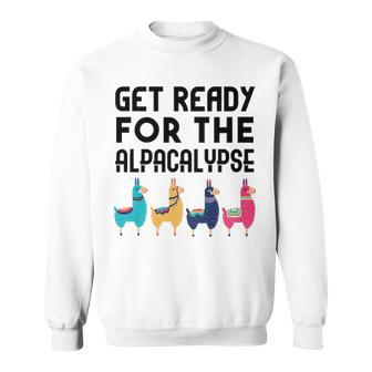 Get Ready For The Alpacalypse V2 Sweatshirt - Seseable