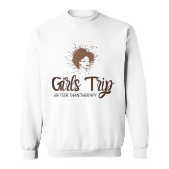 Girls Trip Black Melanin Afro Queen American Women Sweatshirt - Thegiftio UK