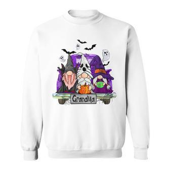 Gnomes Witch Truck Grandma Funny Halloween Costume Sweatshirt - Seseable