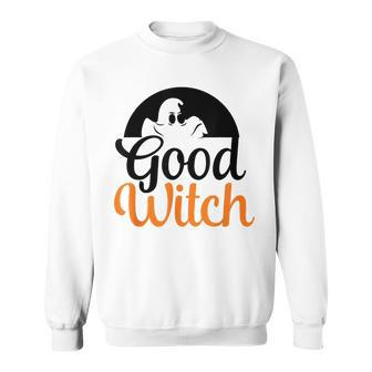 Good Witch Witch Pumpkin Funny Halloween Sweatshirt - Seseable