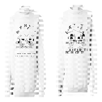 Halloween Bachelorette Party Spooky Bride Or Die Men Women Sweatshirt Graphic Print Unisex - Thegiftio
