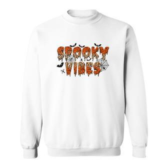 Halloween Funny Thick Thights And Spooky Vibes Sweatshirt - Seseable
