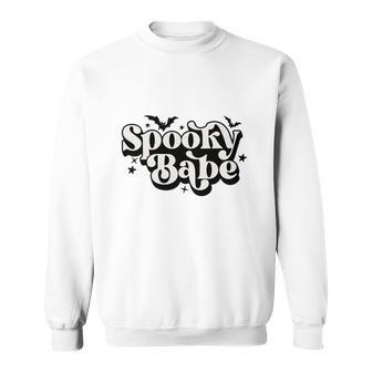 Halloween Spooky Babe Cute Custom For You Men Women Sweatshirt Graphic Print Unisex - Seseable