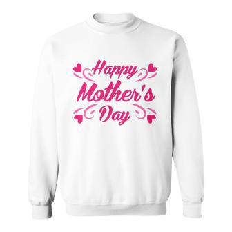 Happy Mothers Day Hearts Gift Sweatshirt - Monsterry