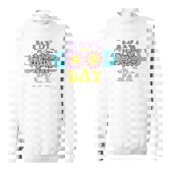Have A Good Day Pink Smiley Face Preppy Aesthetic Trendy Sweatshirt - Thegiftio