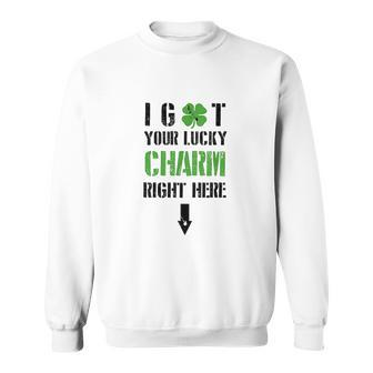 I Got Your Lucky Charm Right Here St Pattys Day V2 Men Women Sweatshirt Graphic Print Unisex - Thegiftio UK