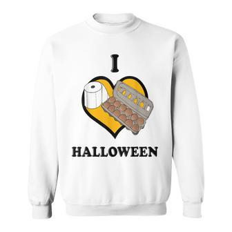 I Love Halloween Funny Meme Instant Costume Quarantine Sweatshirt - Seseable