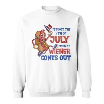 Its Not A Party Until My Wiener Comes Out 4Th Of July Wiener V2 Sweatshirt - Seseable