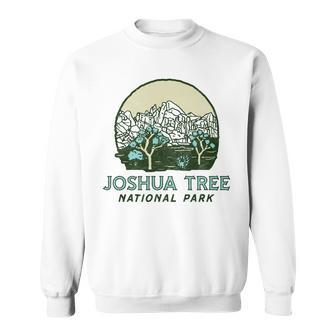 Joshua Tree National Park Vintage Mountains & Trees Sketch Sweatshirt | Seseable UK