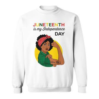 Juneteenth S For Women My Independence Day Juneteenth Graphic Design Printed Casual Daily Basic Sweatshirt - Thegiftio UK
