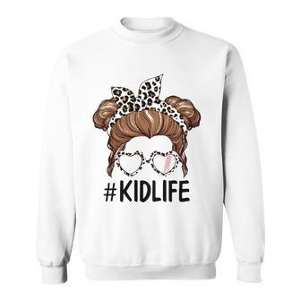 Kids Kidlife Momlife Mama And Mini Mommy And Me Matching Outfit Men Women Sweatshirt Graphic Print Unisex - Thegiftio UK