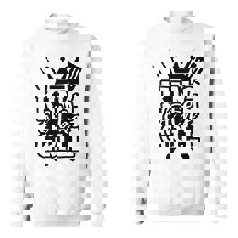 King Grill Grilling Gift Barbecue Fathers Day Dad Bbq Sweatshirt - Thegiftio UK