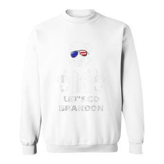 Lets Go Brandon Trump Middle Finger Design Tshirt Sweatshirt - Monsterry