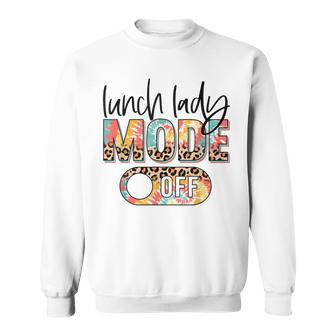 Lunch Lady Mode Off Leopard & Tie Dye Summer Lunch Lady Sweatshirt - Thegiftio UK