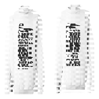 Mens Grilling Enthusiastic - 80Th Birthday - Smoke & Grill Meat Sweatshirt - Thegiftio UK