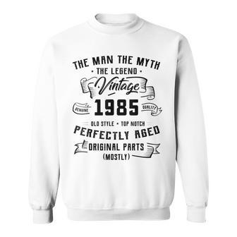 Mens Man Myth Legend 1985 37Th Birthday Gift For 37 Years Old V2 Men Women Sweatshirt Graphic Print Unisex - Thegiftio