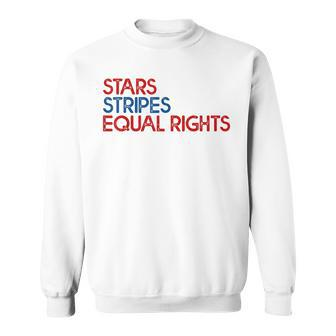 Messy Bun American Flag Pro Choice Star Stripes Equal Right V3 Sweatshirt - Seseable
