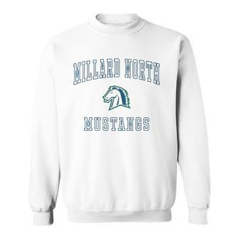 Millard North High School Mustangs Men Women Sweatshirt Graphic Print Unisex - Thegiftio UK
