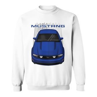 Mustang Gt 2010 To 2012 Blue Graphic Design Printed Casual Daily Basic Sweatshirt - Thegiftio UK
