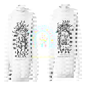 One Thankful Teacher Hispanic Heritage Month Countries Flags V9 Men Women Sweatshirt Graphic Print Unisex - Thegiftio