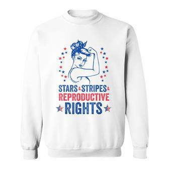 Patriotic 4Th Of July Stars Stripes Reproductive Right Sweatshirt - Seseable