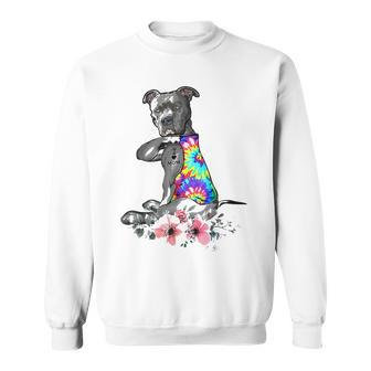 Pitbull Dog Tattoo I Love Mom Mothers Day Gift Sweatshirt - Thegiftio UK
