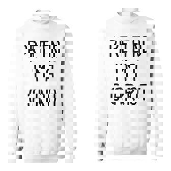 Pretend Im A Carrot Halloween Costume Sweatshirt - Thegiftio UK