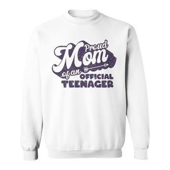 Proud Mom Of An Officalnager T- Happy Mothers Day Graphic Design Printed Casual Daily Basic Sweatshirt - Thegiftio UK