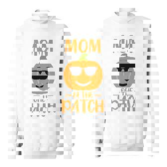 Pumpkin Mom Of The Patch Funny Halloween Family Matching Men Women Sweatshirt Graphic Print Unisex - Thegiftio UK