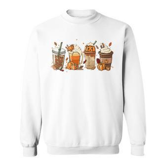 Pumpkin Spice Latte Fall Coffee Pumpkin SpiceThanksgiving Sweatshirt - Thegiftio