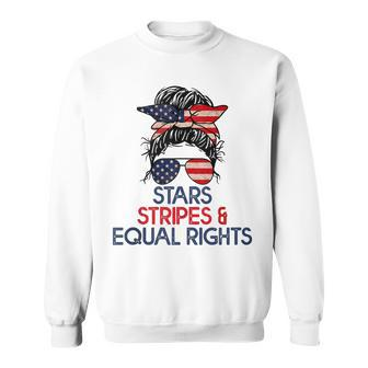 Retro Pro Choice Stars Stripes And Equal Rights Patriotic Sweatshirt - Seseable