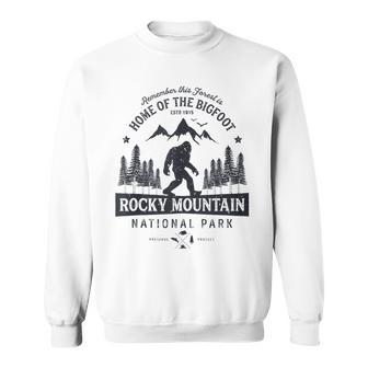 Rocky Mountain National Park Vintage Colorado Bigfoot Gifts Sweatshirt - Thegiftio