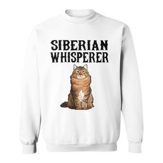Siberian Whisperer Funny Cat Lover Gift Sweatshirt | Mazezy