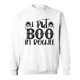 Spider I Put Boo In Boujee Halloween Sweatshirt - Seseable