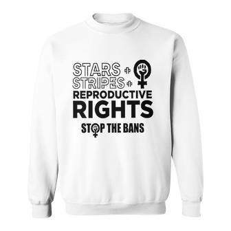 Stars Stripes Reproductive Rights Racerback Feminist Pro Choice My Body My Choice Sweatshirt - Thegiftio UK
