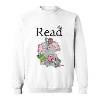 Teacher Library Read Book Club Piggie Elephant Pigeons Funny Tshirt Sweatshirt - Monsterry CA