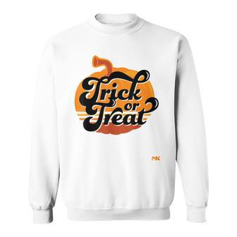 Trick Or Treat Pumpkin Halloween Sweatshirt - Seseable