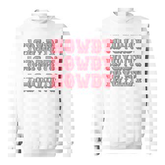 Vintage White Howdy Rodeo Western Country Southern Cowgirl V2 Sweatshirt - Seseable