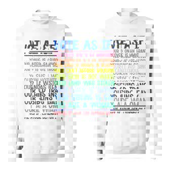 Vote As If Your Life Depends On It Human Rights Sweatshirt - Thegiftio UK