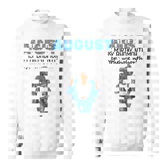 Womens August Is My Birthday Yep The Whole Month Black Girl Pride Sweatshirt - Thegiftio UK