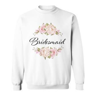 Womens Bride Squad Bachelorette Party Bridal Shower Bridesmaid V2 Sweatshirt - Seseable