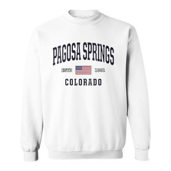 Womens Usa Flag Stars &Amp Stripes Pagosa Springs Colorado Sweatshirt | Mazezy