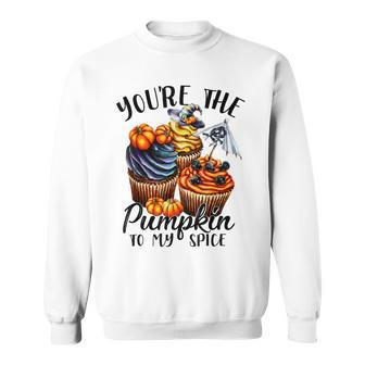 Youre The Pumpkin To My Spice Cupcake Halloween Costume Men Women Sweatshirt Graphic Print Unisex - Thegiftio UK