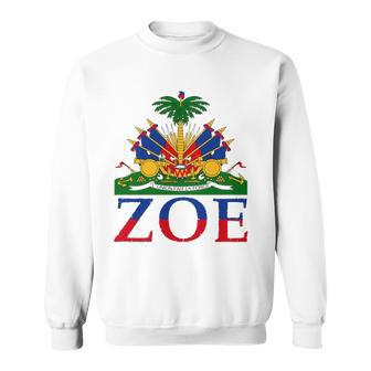 Zoe Cute Haiti Honored Flag Day Gift V2 Men Women Sweatshirt Graphic Print Unisex - Thegiftio UK