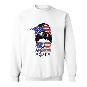 American Girl 4Th Of July V2 Sweatshirt - Monsterry UK